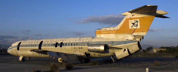 Cyprus' Nicosia International Airport, abandoned in 1974 when fighting erupted between Greek and Turkish Cypriots, lies within a UN-controlled buffer zone. Photo from flickr found here: bit.ly/1iXI0mE